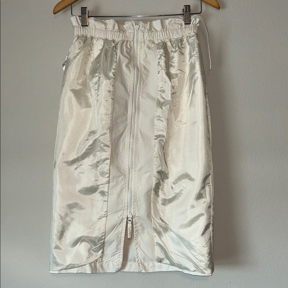 Free People Ivory Shell Cargo Utility Skirt Size XS TP zip front - Picture 11 of 12